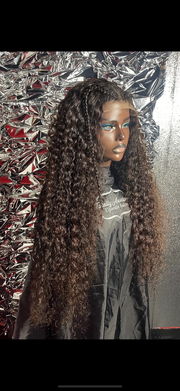 5x 5 Deep Wave Closure Wig